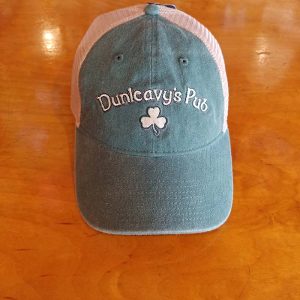 Dunleavy's Pub Baseball Cap, Dark Green with White Mesh